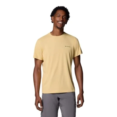 Afbeelding van Columbia Men&#039;s Zero Rules Light Short Sleeve Crew, Technical T Shirt, Sand Dune, S