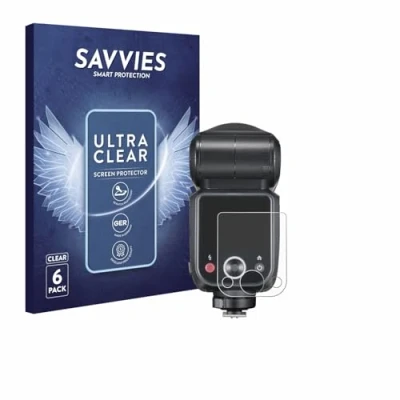 Afbeelding van Savvies Screenprotector voor Godox V100 Folie Beschermfolie transparant (6 Stuks)