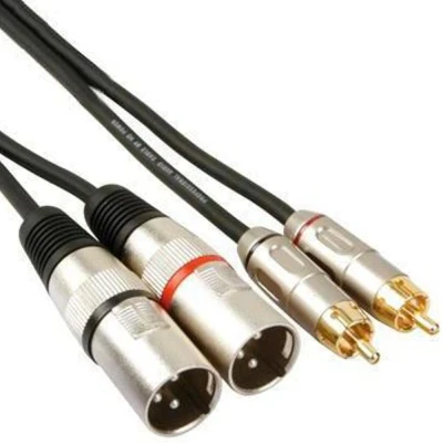 Afbeelding van XLR Tulp kabel Ongebalanceerd HQ Power