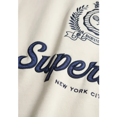 Afbeelding van Country Club Ruimvallend Sweatshirt met Ronde Hals White Grootte: 38