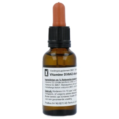 Afbeelding van VeraSupplements Vitamine D3 &amp; K2 Druppels