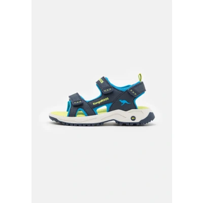 Afbeelding van Kangaroos KAS TURE Unisex Outdoorsandalen voor kinderen, Maat: 36, Dark navy/lime Pu