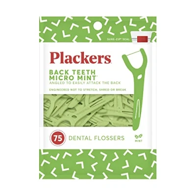 Afbeelding van Plackers Tandzijde, rechthoekig, 2 x 75 stuks