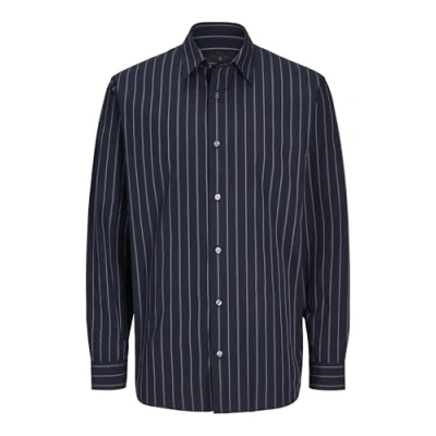 Afbeelding van JPRBLABUSHWICK Stanley Shirt L/S SN, Naval Academy/Fit: stripe, M