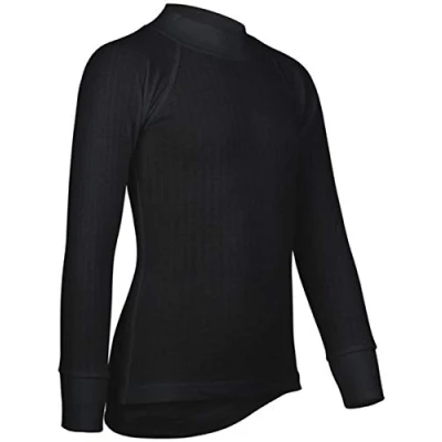 Afbeelding van Thermoshirt Avento Kids Longsleeve Zwart Maat 140