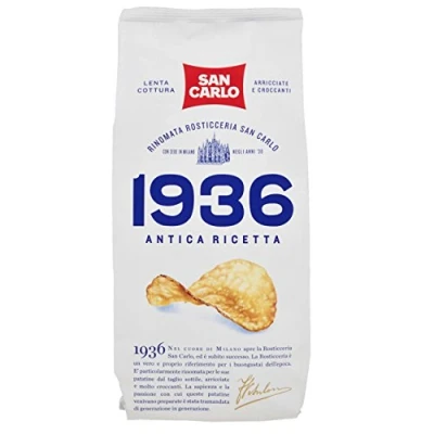 Afbeelding van 6x San Carlo 1936 chips patatine aardappelchips gezouten 150g