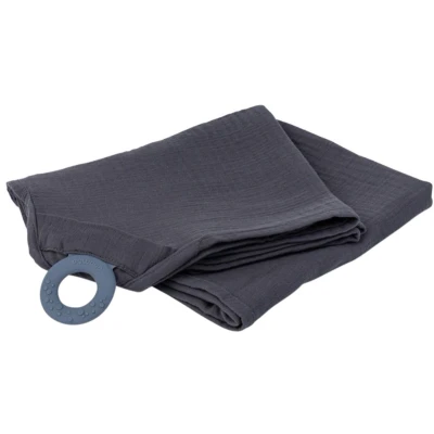 Afbeelding van doomoo Mom&#039;n Play Tetra Grey Veelzijdige borstvoedingsdoek biokatoen