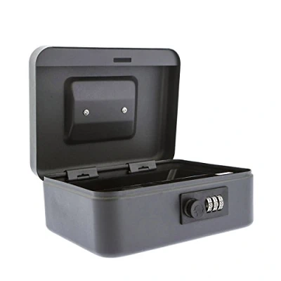 Afbeelding van Sterling CB02CBK Money Code 5020 geldcassette met cijferslot, 20,3 cm, zwart, 20 cm