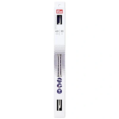 Afbeelding van Prym 190 304 Ferro da Maglia ergonomico a Punto Singolo, 4 mm/30 cm, Bianco, Taglia unica