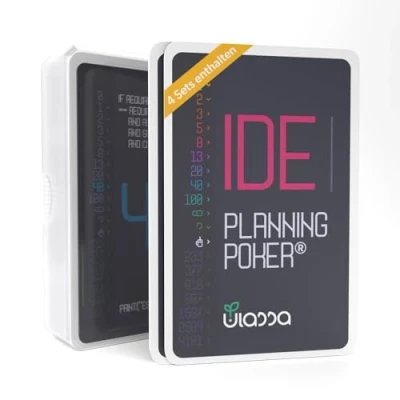 Afbeelding van Agile Planning Poker Card Set Verhoog de communicatie en motivatie in een team voor 4 personen IDE versie