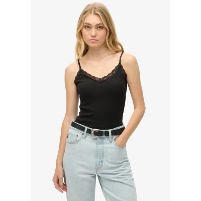 Afbeelding van Superdry Essential Top, Dames, Maat: 42, Bison black