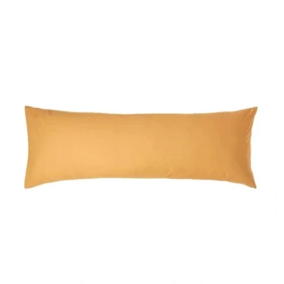 Afbeelding van HOMESCAPES Kussensloop voor nekrol, 50 x 140 cm, 100% Egyptisch katoen, draaddichtheid 200, kleur: mosterdgeel