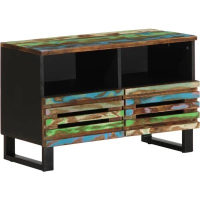 Afbeelding van vidaXL Tv meubel 70x34x46 cm massief acaciahout