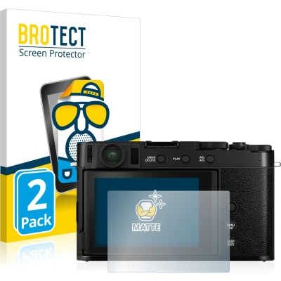 Afbeelding van BROTECT (2 Stuks) Antireflecterende Beschermfolie voor Fujifilm X E4 Anti Glare Screen Protector, Mat, Ontspiegelend