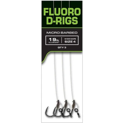 Afbeelding van Fox Carp Ready Rigs Fluoro D Rig Size 6 (3pcs) Karper onderlijnen