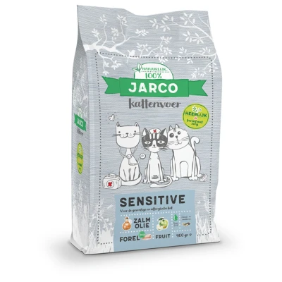 Afbeelding van Jarco Premium Cat Sensitive Kattenvoer Forel Zalmolie 2 kg Zorg