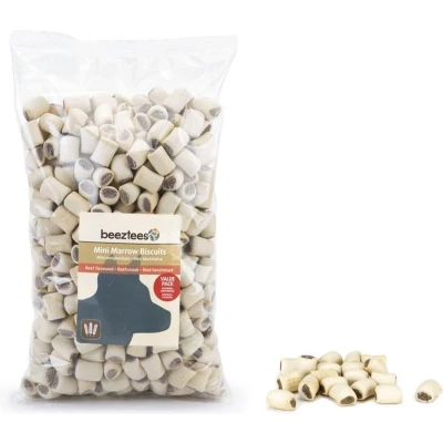 Afbeelding van Beeztees Mini Mergkoekjes Hondensnack Rund Voordeel 1400 gram