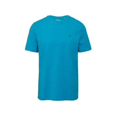 Afbeelding van s.Oliver Tshirt basic, Heren, Maat: Large, Türkis