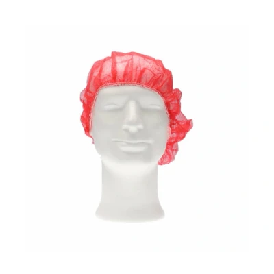 Afbeelding van Haarnetjes CMT Haarnet Bouffant Cap PP Non Woven Rood Maat M 50cm