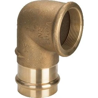 Afbeelding van Profipress overgangsknie brons 42 mm pers x 1.1/2&quot; bi.dr.