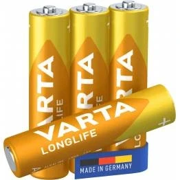 Afbeelding van Varta AAA Batterij 4103 4stuk(s) 1.5V 1.2Ah 4008496525072