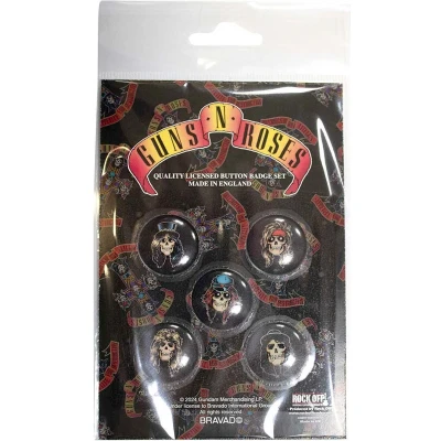 Afbeelding van Guns N&#039; Roses Appetite Skulls Button 5 pack