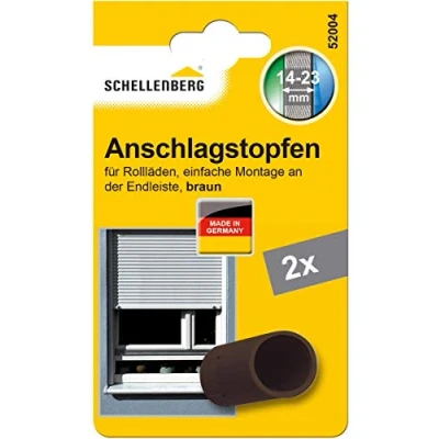 Afbeelding van Schellenberg 52004 Rolluikstopper Aanslagstop voor rolluiken 2 stuks dubbelpak, bruin
