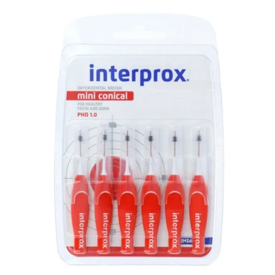 Afbeelding van Interprox Premium Mini Conical, Rood, 6 Stuk