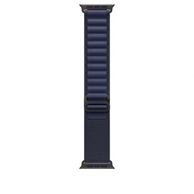 Afbeelding van Apple Watch Strap 49mm Black Titanium Finish Navy Alpine Loop L (165 210mm)