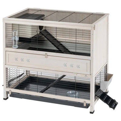 Afbeelding van Ferplast Konijnenhok Cottage Dierenverblijf 108x59x102.5 cm White Wash