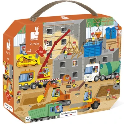 Afbeelding van Janod Puzzel op de Bouwplaats (36 stukjes)