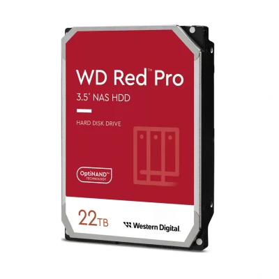 Afbeelding van Western Digital Red Pro interne harde schijf 22 TB 7200 RPM 512 MB 3.5&quot; SATA III