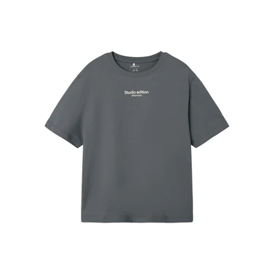 Afbeelding van Name it Nkmbrody Tshirt basic voor kinderen, Maat: 158/164, Lava smoke