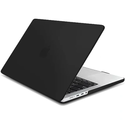 Afbeelding van ZYB Hoes Case voor MacBook Pro 14 Inch 2023 2021 met M3 M2 M1 Pro/Max Model A2992 A2918 A2779 A2442, Plastic Slanke Mat Harde Beschermhoes, Zwart