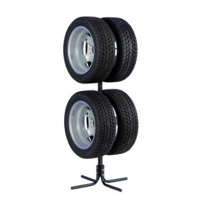 Afbeelding van UNITEC Velgenboom en bandenboom voor 4 autovelgen of banden, ruimtebesparend in garage kelder, banden/velgen van 10 43,2 cm (17 inch)
