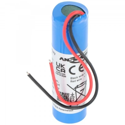 Afbeelding van Accupack Li ion 3.7V 2600mAh 1S1P met 10cm kabel, 1INR19/66 1, 2347 3008 06