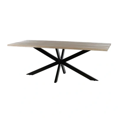 Afbeelding van Eetkamertafel 180, Acacia Weathered Wood