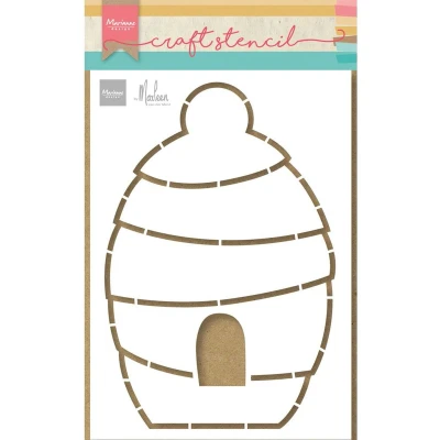 Afbeelding van Marianne D Craft Stencil Bijenkorf By Marleen PS8118 21x15cm