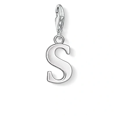 Afbeelding van Thomas Sabo Bedelhanger voor dames S letter Charm Club 925 sterling zilver 0193 001 12