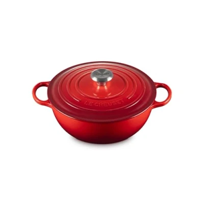 Afbeelding van Braadpan Le Creuset Marmite Gietijzer Kersenrood 26 cm