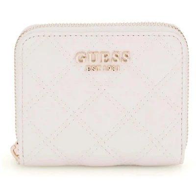 Afbeelding van GUESS Giully II SLG Zip Around Wallet M Cream White
