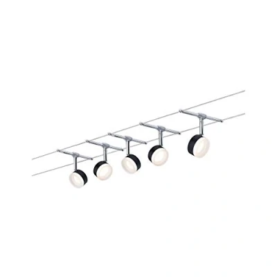 Afbeelding van Paulmann Wire Systems 94457 Kabelsysteem compleet LED vast ingebouwd Zwart, Chroom