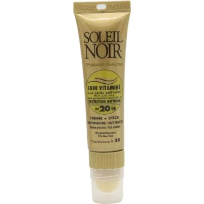 Afbeelding van Soleil Noir Soin Vitaminé Crème SPF20 20 ml + Stick SPF30 2 g