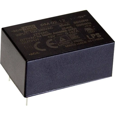 Afbeelding van Mean Well IRM 02 3.3S AC/DC printnetvoeding 3.3 V/DC 600 mA 2 W