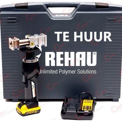 Afbeelding van Rehau accu hydraulisch schuifhulsgereedschap rautool a one li ion 10 8v 1 5ah acculader transportkoffer gzwart 11519531002