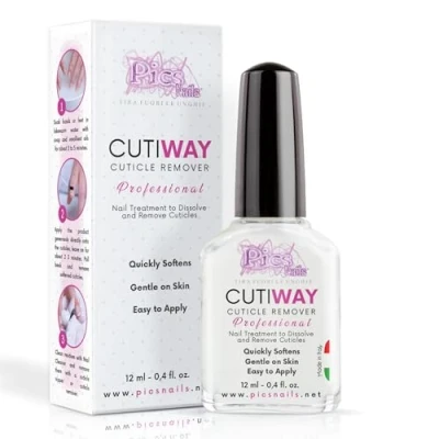 Afbeelding van Cutiway nagelriemverwijderaar voor handen en voeten, professioneel, geparfumeerd, 12 ml, effectieve cuticle remover, zachte oplossing gezonde mooie nagels, manicure pedicure