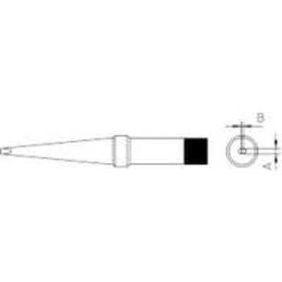 Afbeelding van Weller 4PTK8 1 soldeerpunt Langwerpige vorm Grootte 1.2 mm Lengte soldeerpunt: 42 Inhoud: stuk(s)