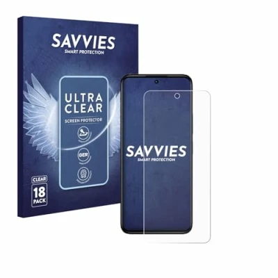 Afbeelding van Savvies Screenprotector voor Xiaomi Redmi 13x 5G Folie Beschermfolie transparant (18 Stuks)