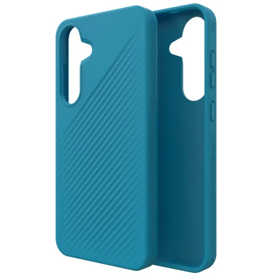 Afbeelding van Samsung Galaxy S25 Plus Hoesje Siliconen en TPU (zacht) ZAGG Softcase/Backcover Blauw Telefoonhoesje Shockproof/Valbescherming