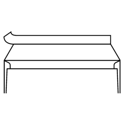 Afbeelding van Envelop IEZZY C5/6 114x229mm venster rechts strip wit 500st